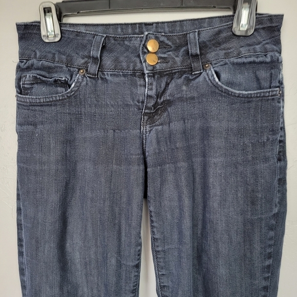 Piper's Closet 3 Dark Wash Black Denim Jeans Two Button Fly - Picture 2 of 6